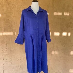 Eileen Fisher stretch linen blend dress